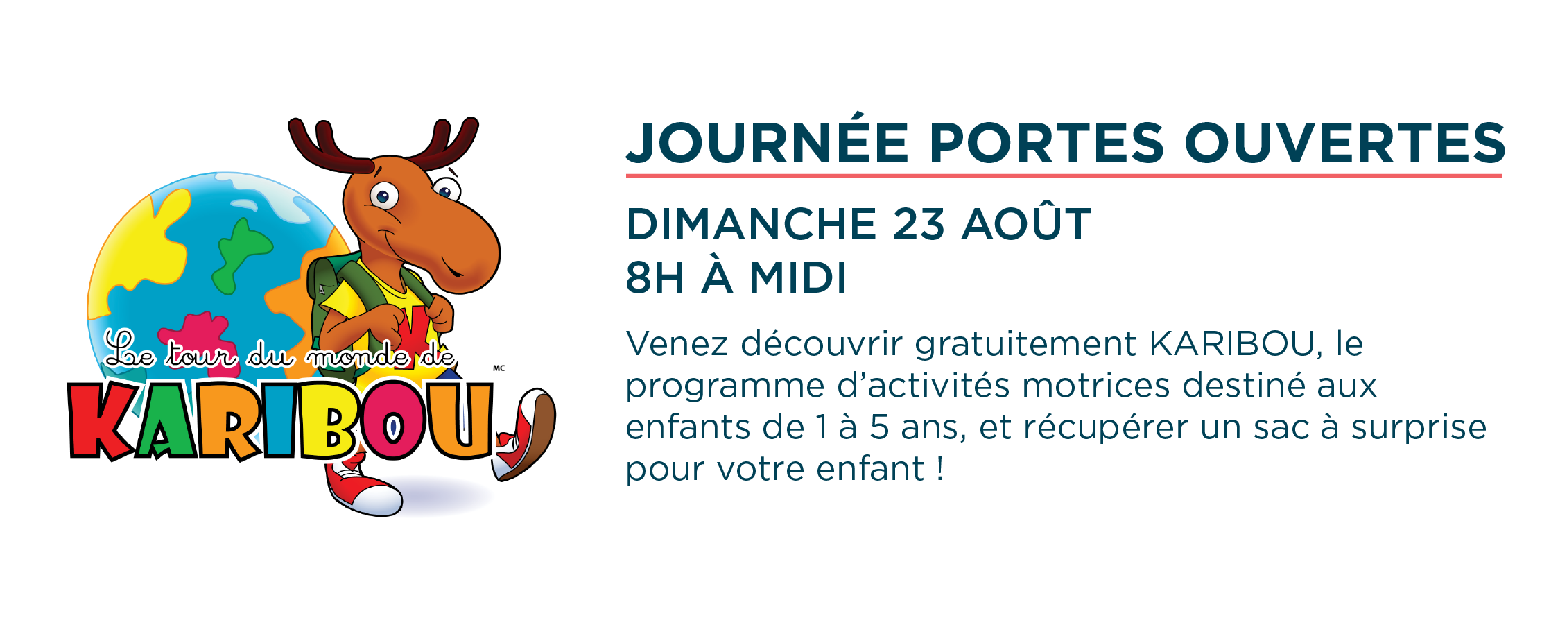 Karibou activités motrices pour enfants à Ste-Thérèse